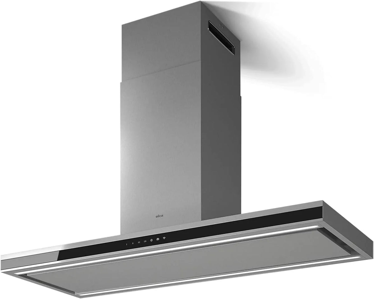 Cappa aspirante, 620 m3/h, cappa da cucina, acciaio inox, nero, Elica Element Island Cappa aspirante a isola Nero
