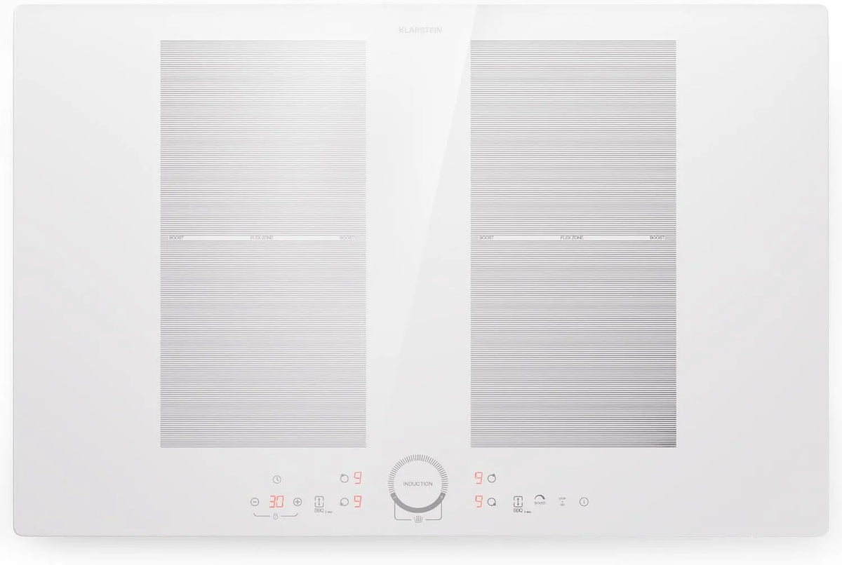 Klarstein Piano cottura a induzione, 4 fuochi, 7000 W, piastra a induzione, touch, da incasso, timer, Piano Cottura Elettrico Efficiente