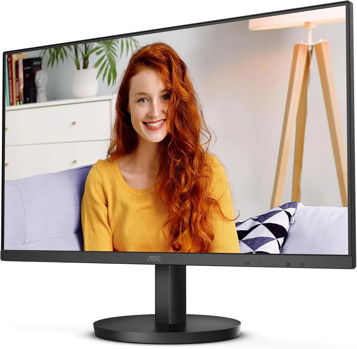 Monitor, 23, 8 pollici, 1920 × 1080, 4 ms, 100 Hz, AOC 24B3HMA2, Full HD, pannello VA, HDMI, nero, 4 DP 1, GtG 4 ms, Adaptive Sync, altoparlanti