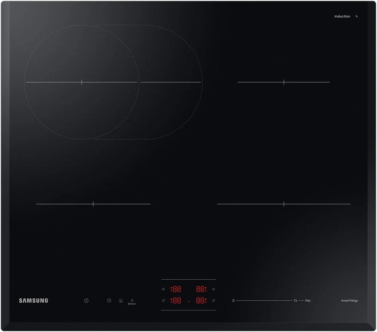 Samsung NZ64B4016KK Piano cottura a induzione, 60cm, piastra a induzione, stretto