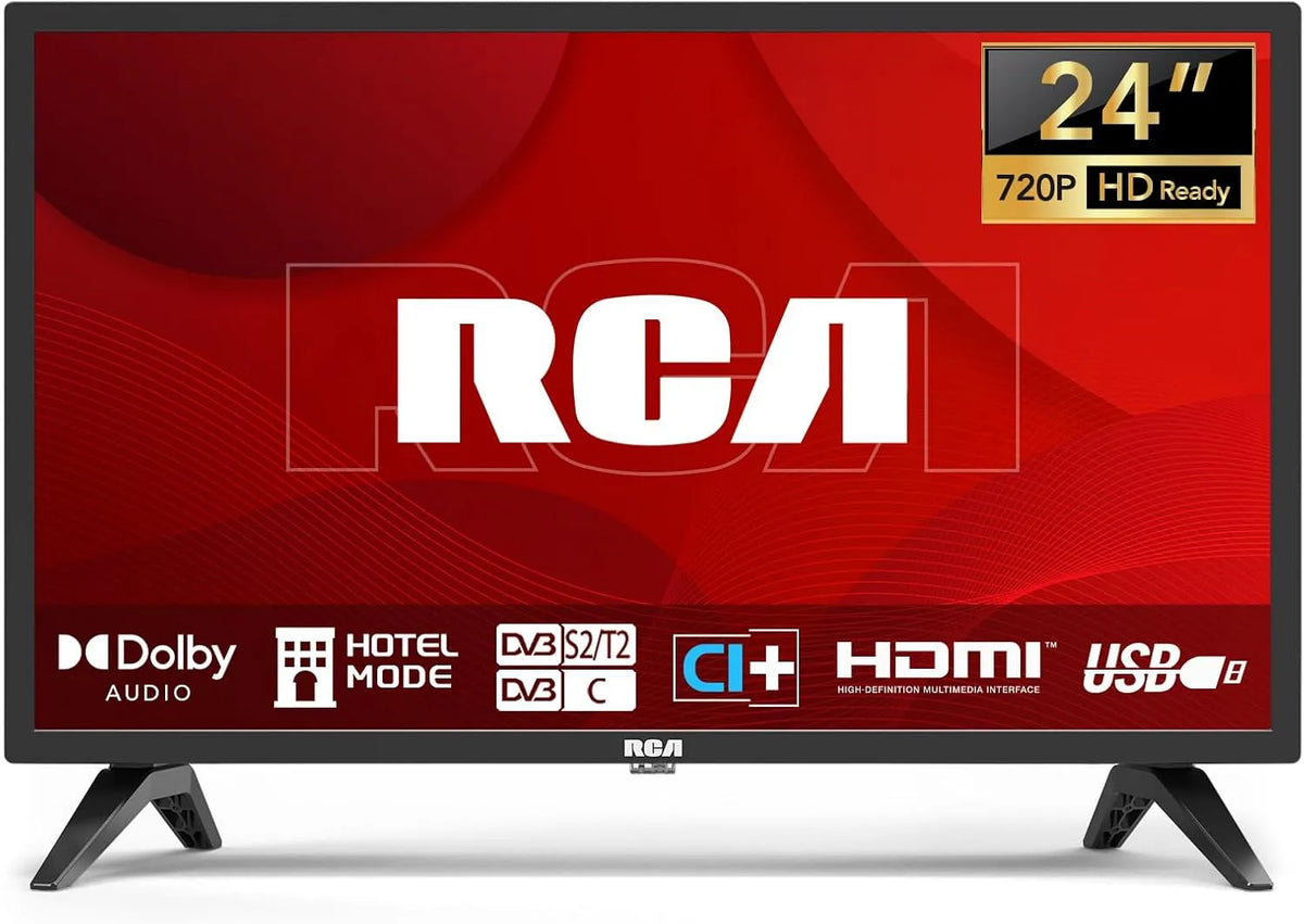 Smart TV, 24 pollici, televisore, triplo tuner DVB-T2, S2, HDMI, USB, USB HDMI CI, CI+ Modalità hotel, 60 cm