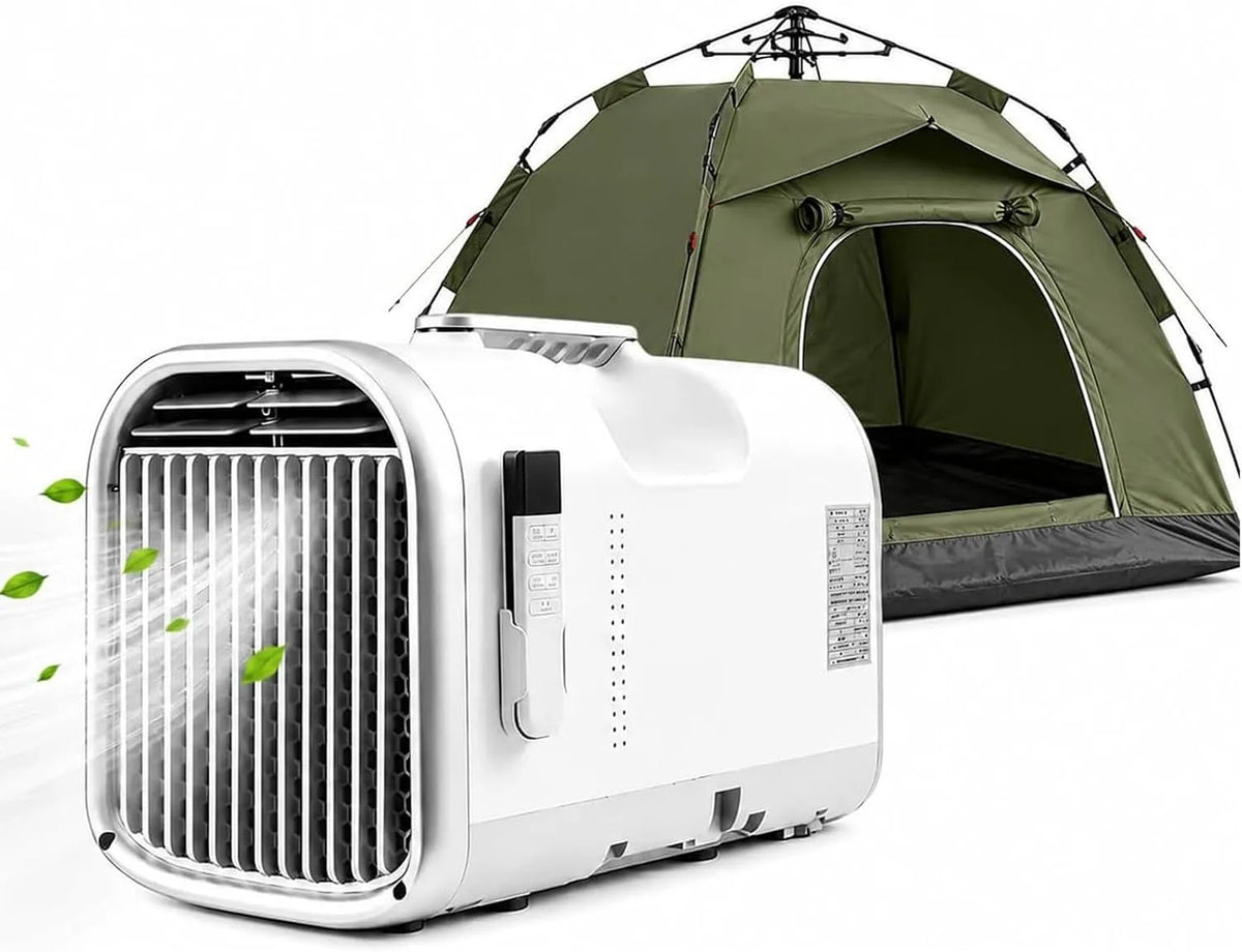Condizionatore 4-in-1 12H, 400 W, 16 a 32 °C, 42 dB, portatile, esterno, timer