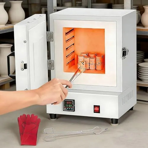 Forno elettrico, industriale, forno per fusione di metalli fino a 1150 °C, forno a muffola chiuso per ceramica, forno di riscaldamento per uso