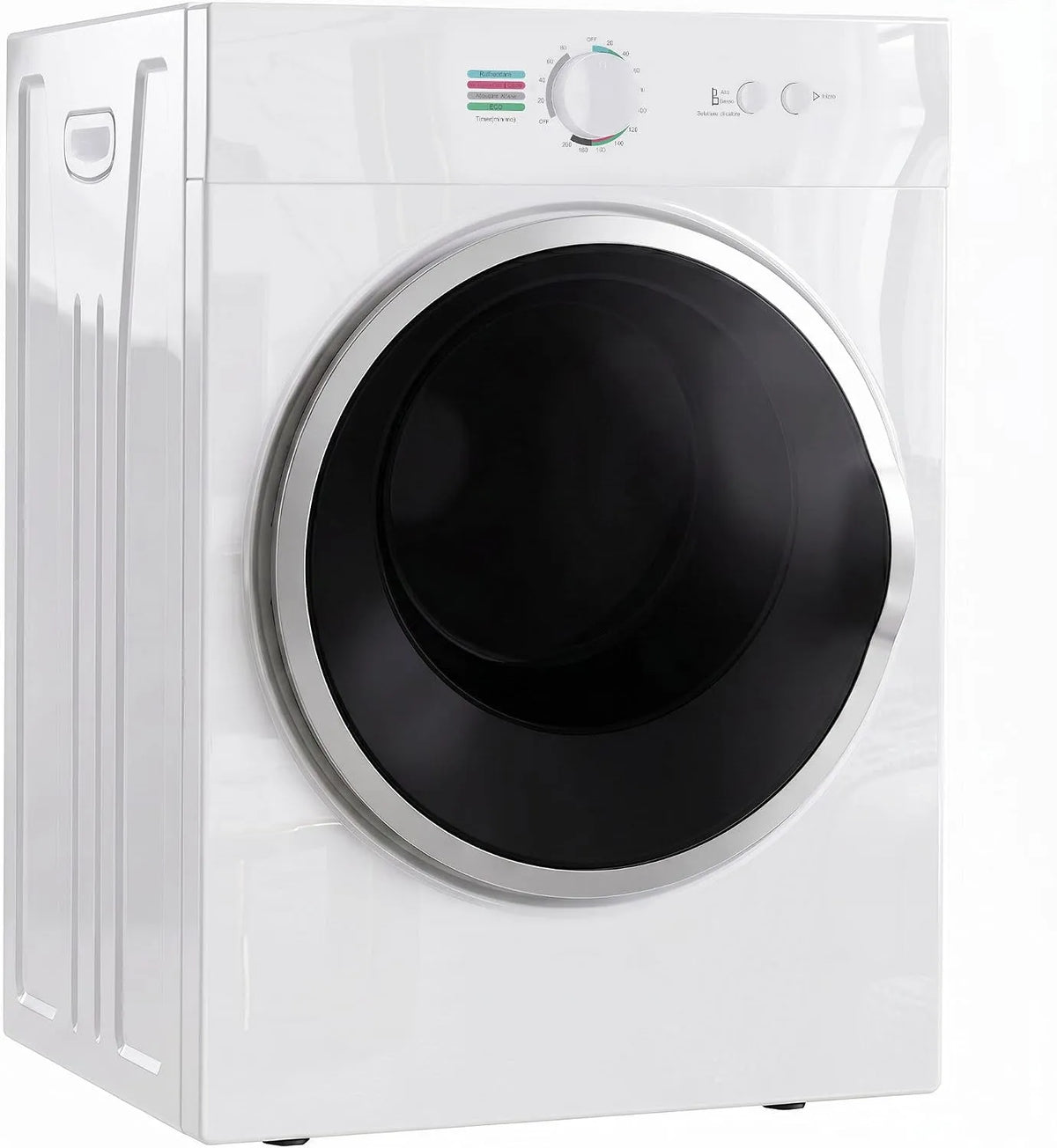 Asciugatrice, 1020 W, 4 programmi, 3 kg, portatile, timer, HOMCOM Mini Asciugatrice Portatile 3kg 1020W Fino 65°C