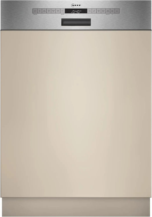 NEFF S145EBS16E Lavastoviglie, 60 cm, classe energetica A, aquaStop, acciaio inox, Chef 70°C, 13 coperte, N 50, Smart lavastoviglie parzialmente