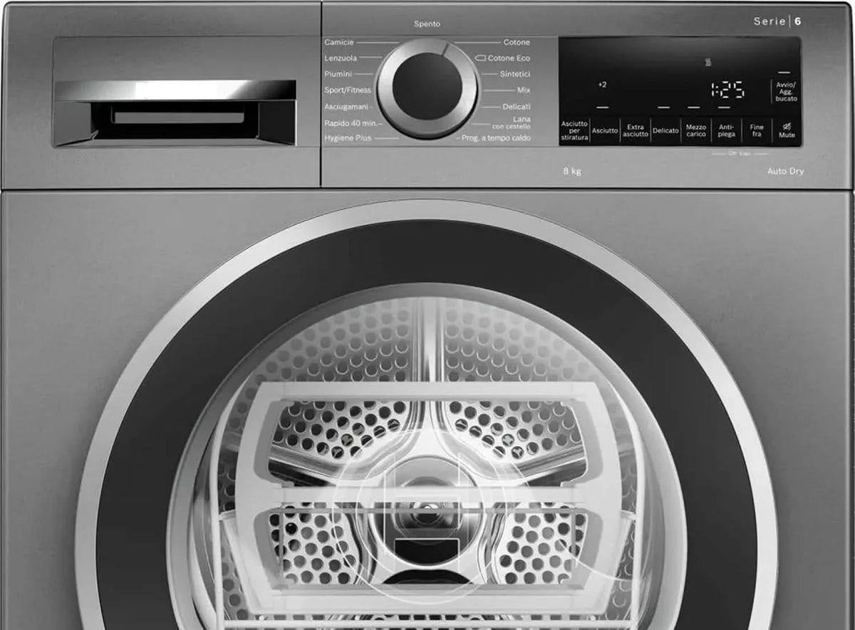 Bosch WQG233DRIT Asciugatrice, 8 kg, classe energetica E, libera installazione