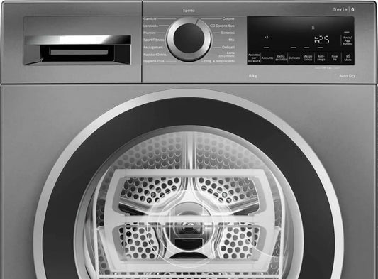 Bosch WQG233DRIT Asciugatrice, 8 kg, classe energetica E, libera installazione