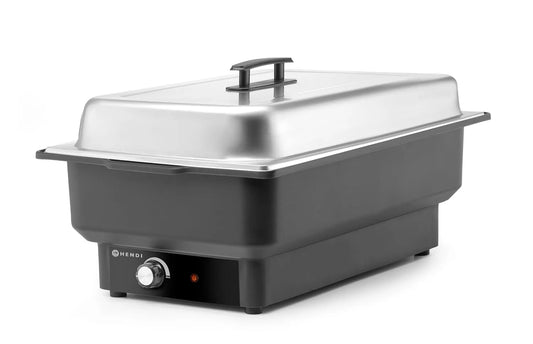 Scaldavivande da buffet, 9 L, 900 W, 30 a 85 °C, 230 V, acciaio inox, 575x349x, 278mm, GN 1, capacità 9L, 230V, 900W, HENDI Chafing dish elettrico a