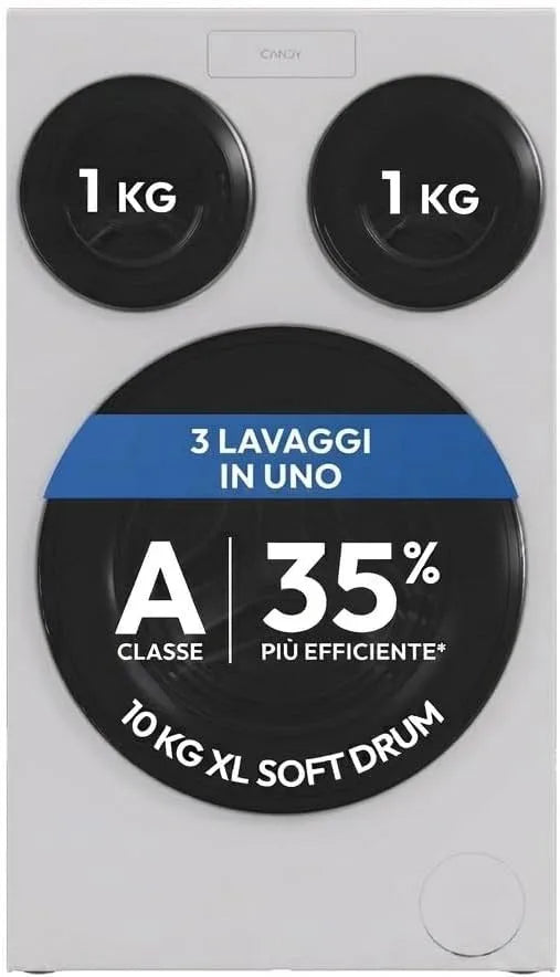 Candy Lavatrice, bianco, 1400 Giri, Candy MultiWash Lavatrice 3 Oblò Indipendenti 10+1+1 Kg
