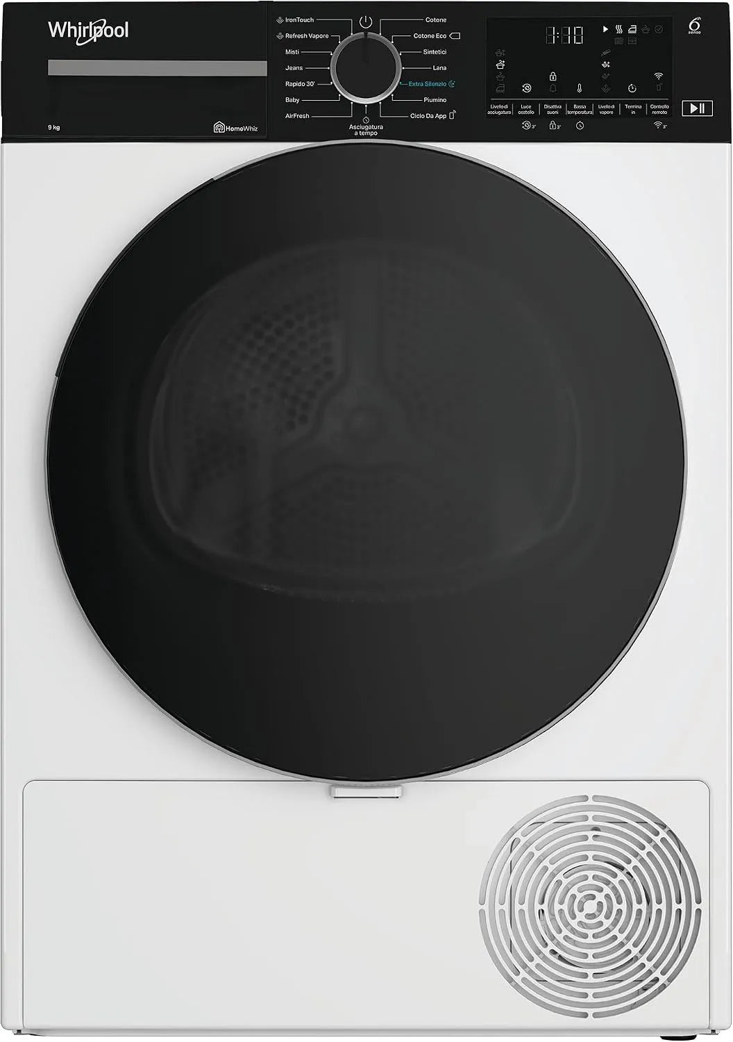 Whirlpool 94M Asciugatrice, 9 kg, C WD WBS IT, Asciugatrice 9 Kg A Pompa di Calore