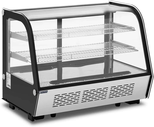 Vetrina refrigerata RCCC-160ST, 160 L, pasticceria, 3 livelli, ristorazione, acciaio inox