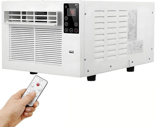 Deumidificatore, 280 W, 45 dB, Climatizzatore, portatile, 45dB Silenzioso, Condizionatori per Camper Basso Consumo, Vero Compressore, Raffreddamento e