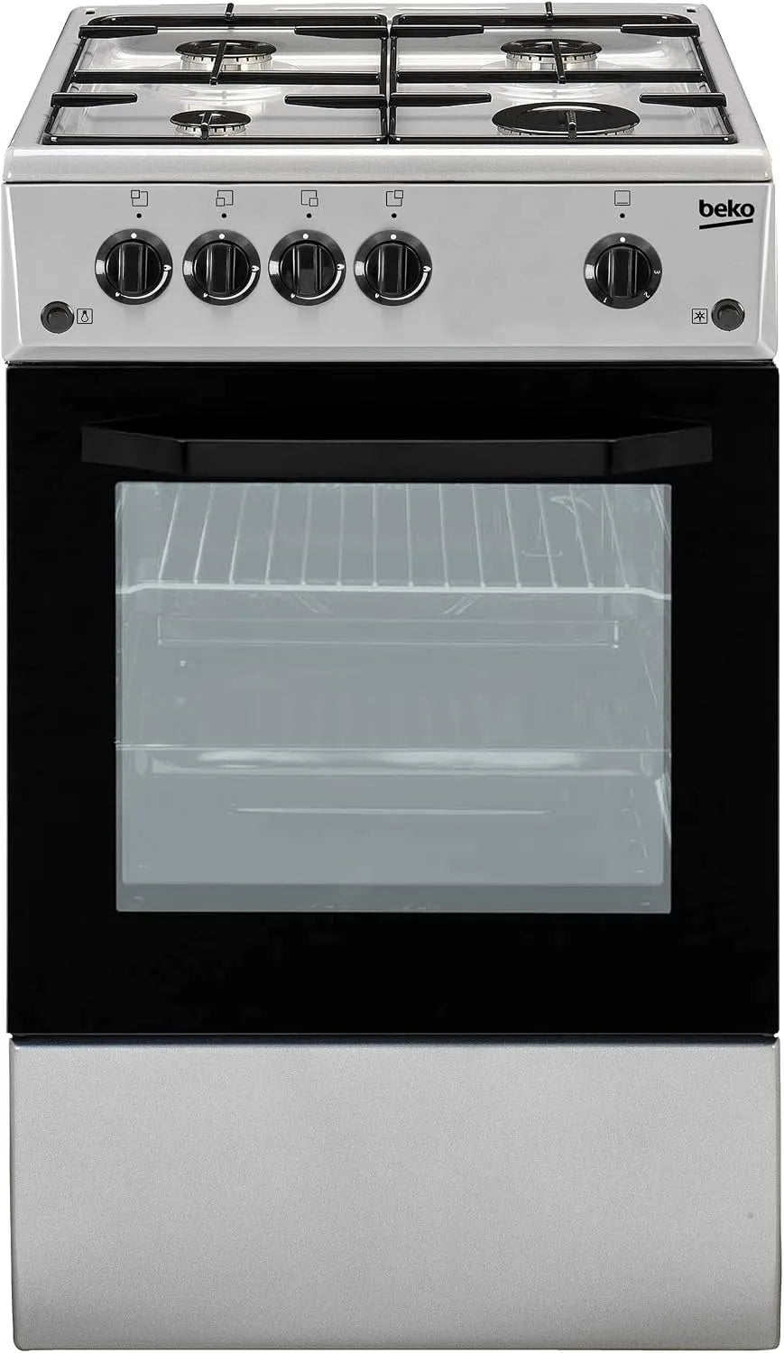 Beko CSS42014FS Forno elettrico, 50 x 50 cm, 4 fuochi, classe energetica B, acciaio inox