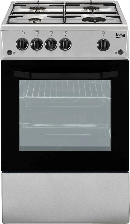Beko CSS42014FS Forno elettrico, 50 x 50 cm, 4 fuochi, classe energetica B, acciaio inox