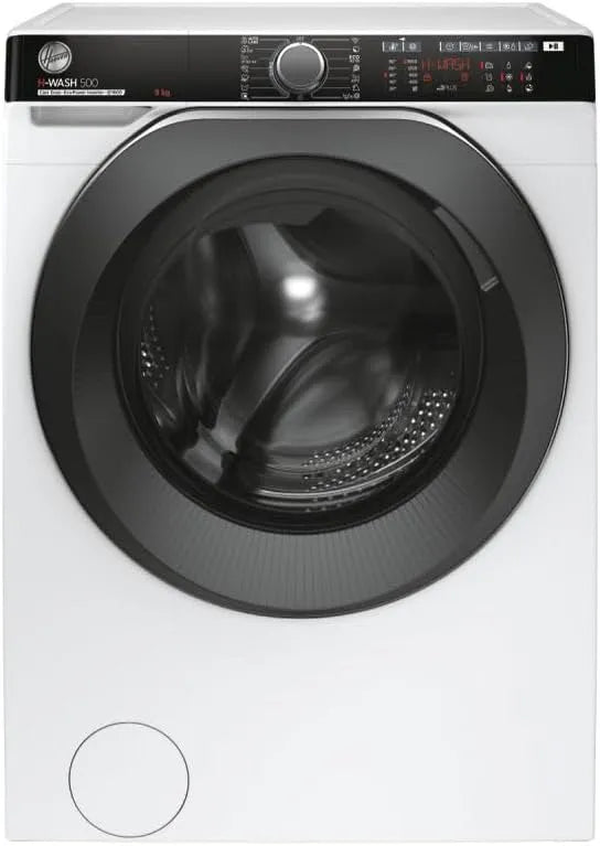 Hoover 69AMBC/1-S Lavatrice, 85 cm, 9 kg, classe energetica A, libera installazione, Wi-Fi, Bluetooth, bianco, 1600 Giri, 60-53-85 cm, Hoover H-WASH